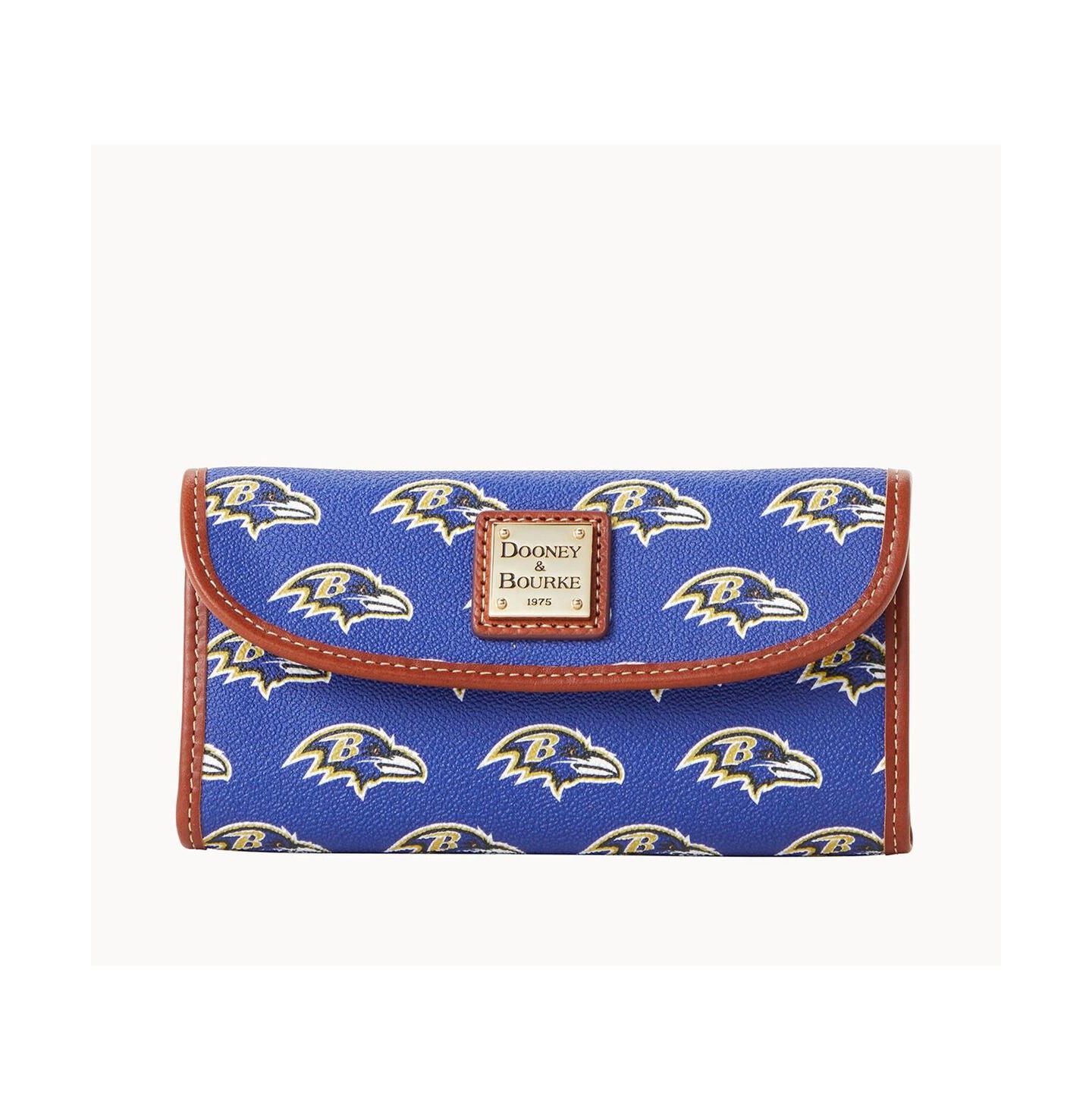 Женский клатч Dooney & Bourke Baltimore Ravens Team Color Continental Clutch — фото 1