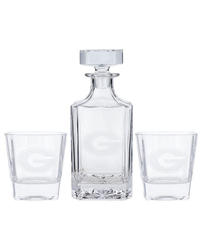 Indigo Falls Bulldogs 3Piece Decanter Set Macy's