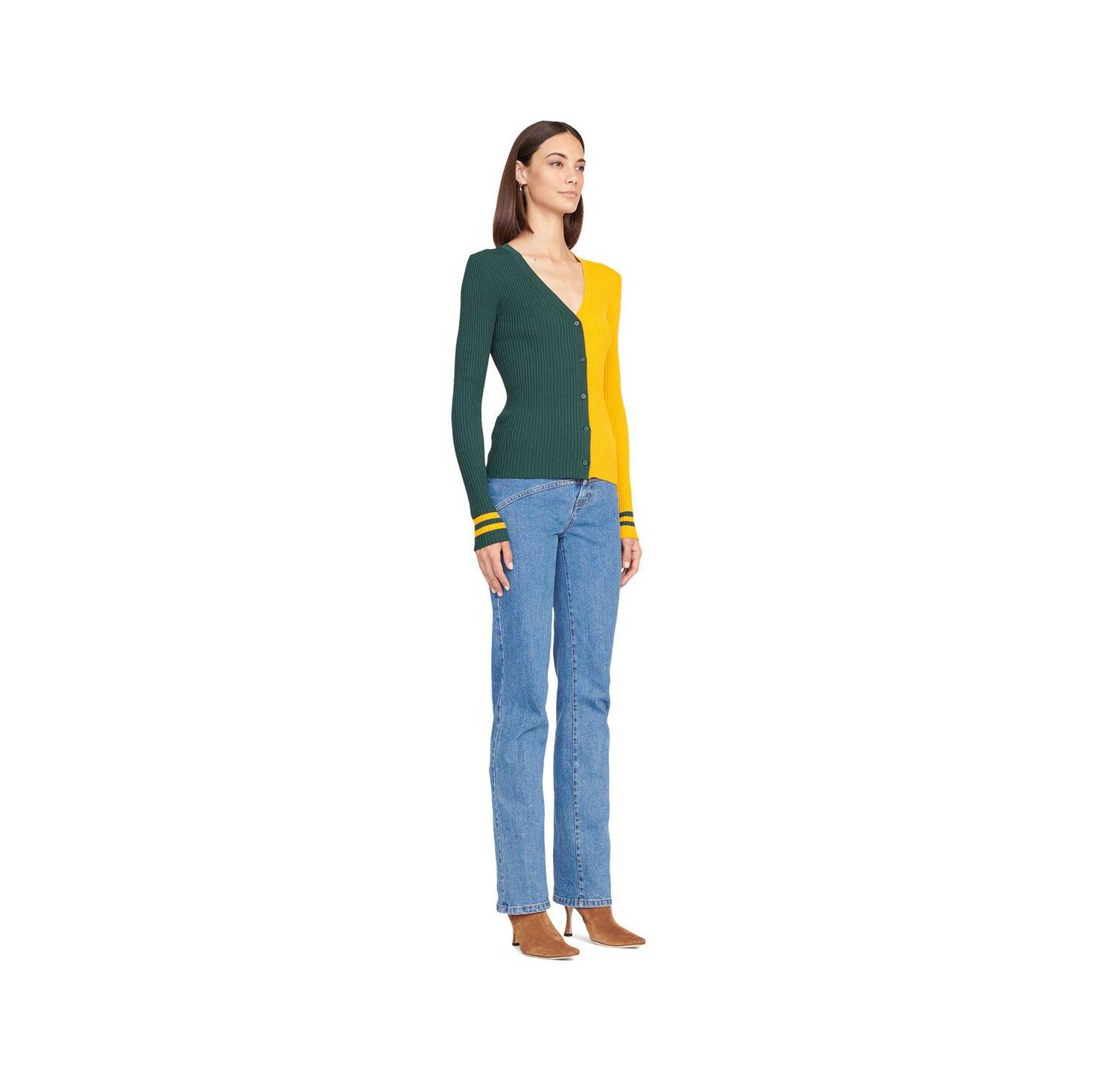 Women's Green, Gold Green Bay Packers Cargo Sweater