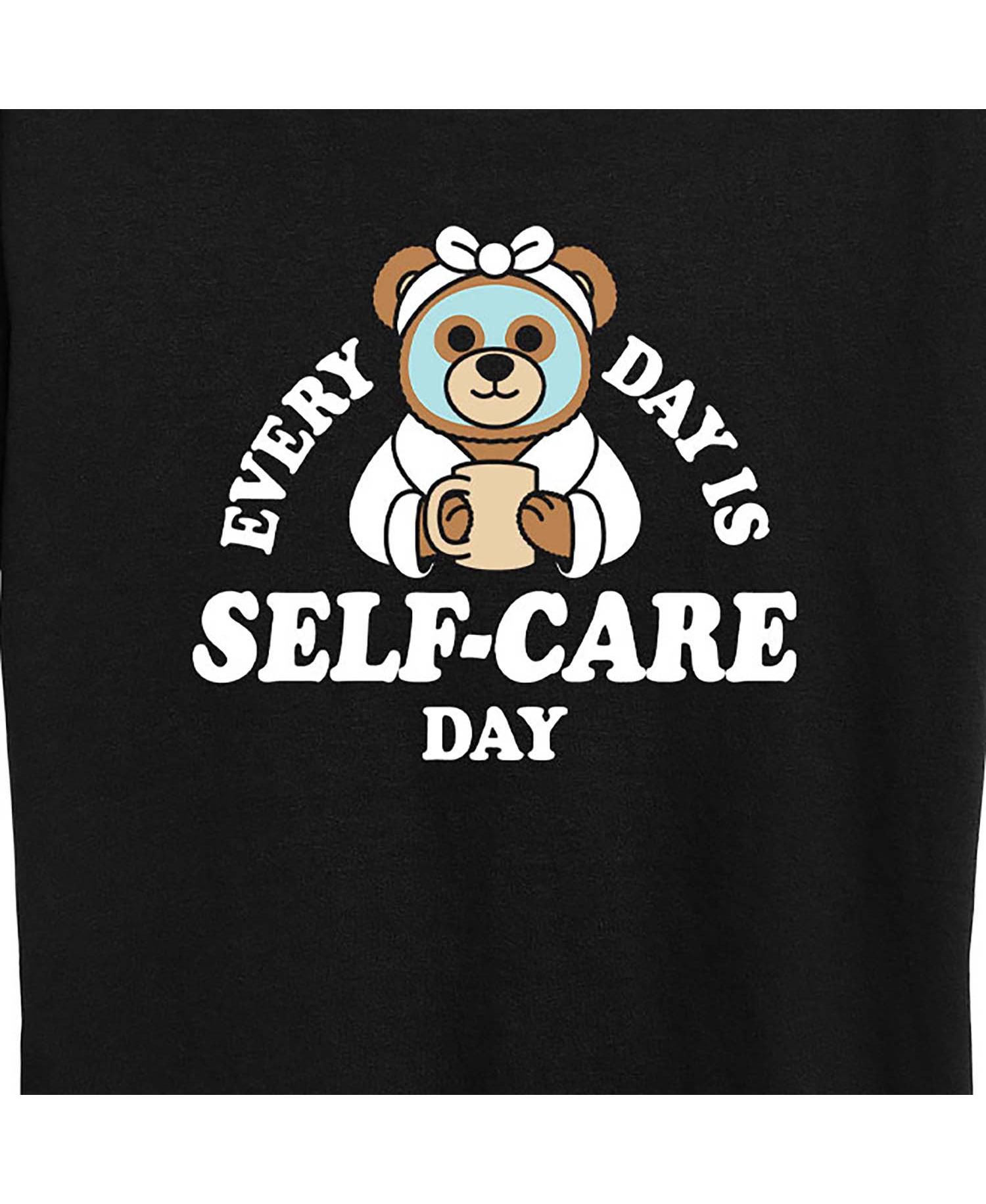 Trendy Plus Size Self Care Teddy Graphic T-shirt