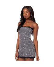 Macy's silver shop cocktail dress