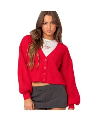 Women's Sabrina Chunky Knit Cropped Cardigan