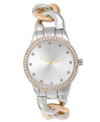 Women\'s Two-Tone Gold & Silver Link Bracelet Watch DK1L139M0055 DKNY Everyday Silver & Gold Open Link Women main image 4