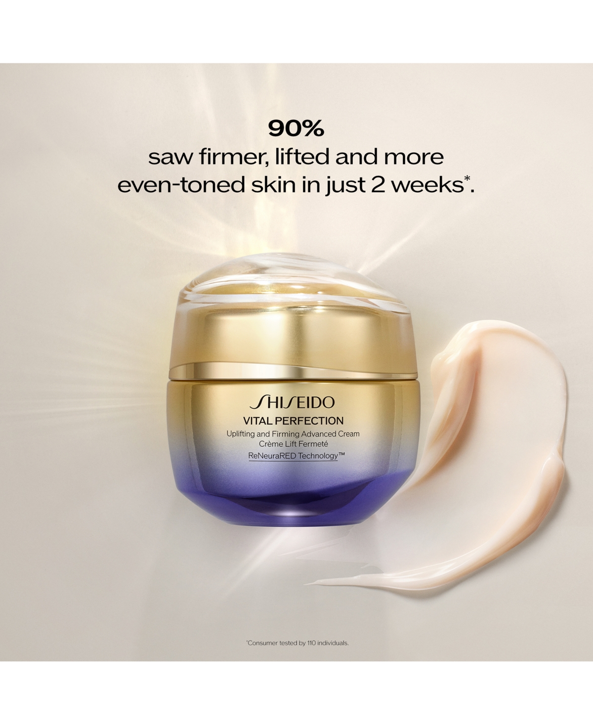 Shop Shiseido Vital Perfection Uplifting & Firming Advanced Cream Refill, 1.7 Oz. In No Color