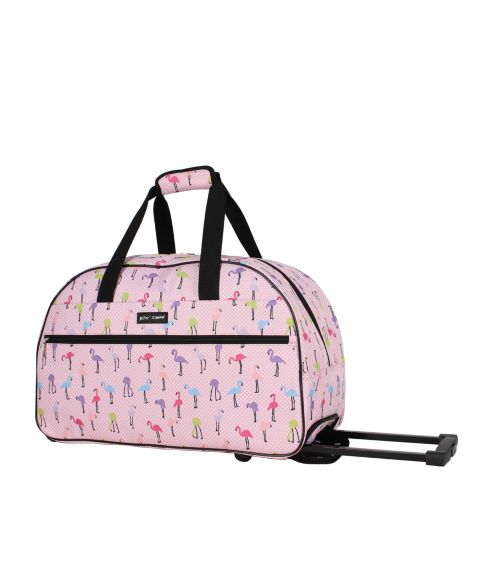 Чемоданы Betsey Johnson Carry-On Softside Rolling Duffel Bag, цвет: Фламинго