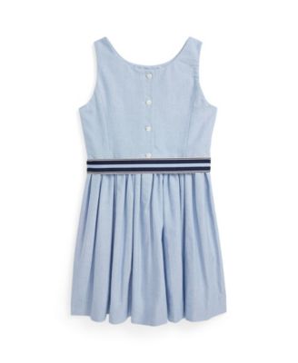 Girls' 2T-6X Cotton Oxford Dress