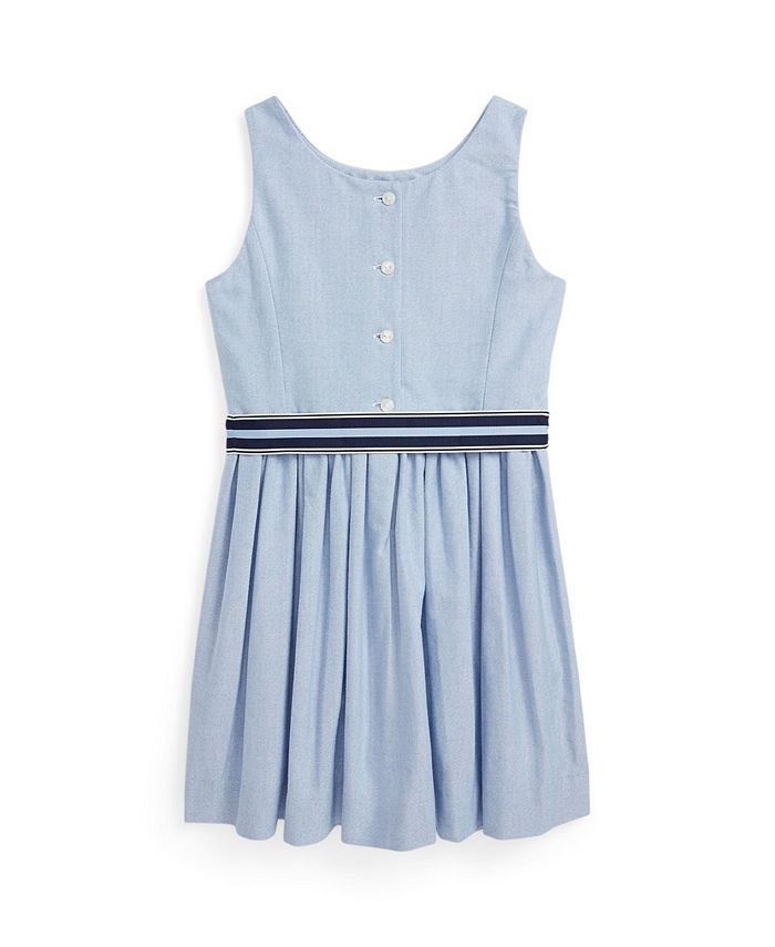 Polo Ralph Lauren Toddler and Little Girls Cotton Oxford Dress - Macy's