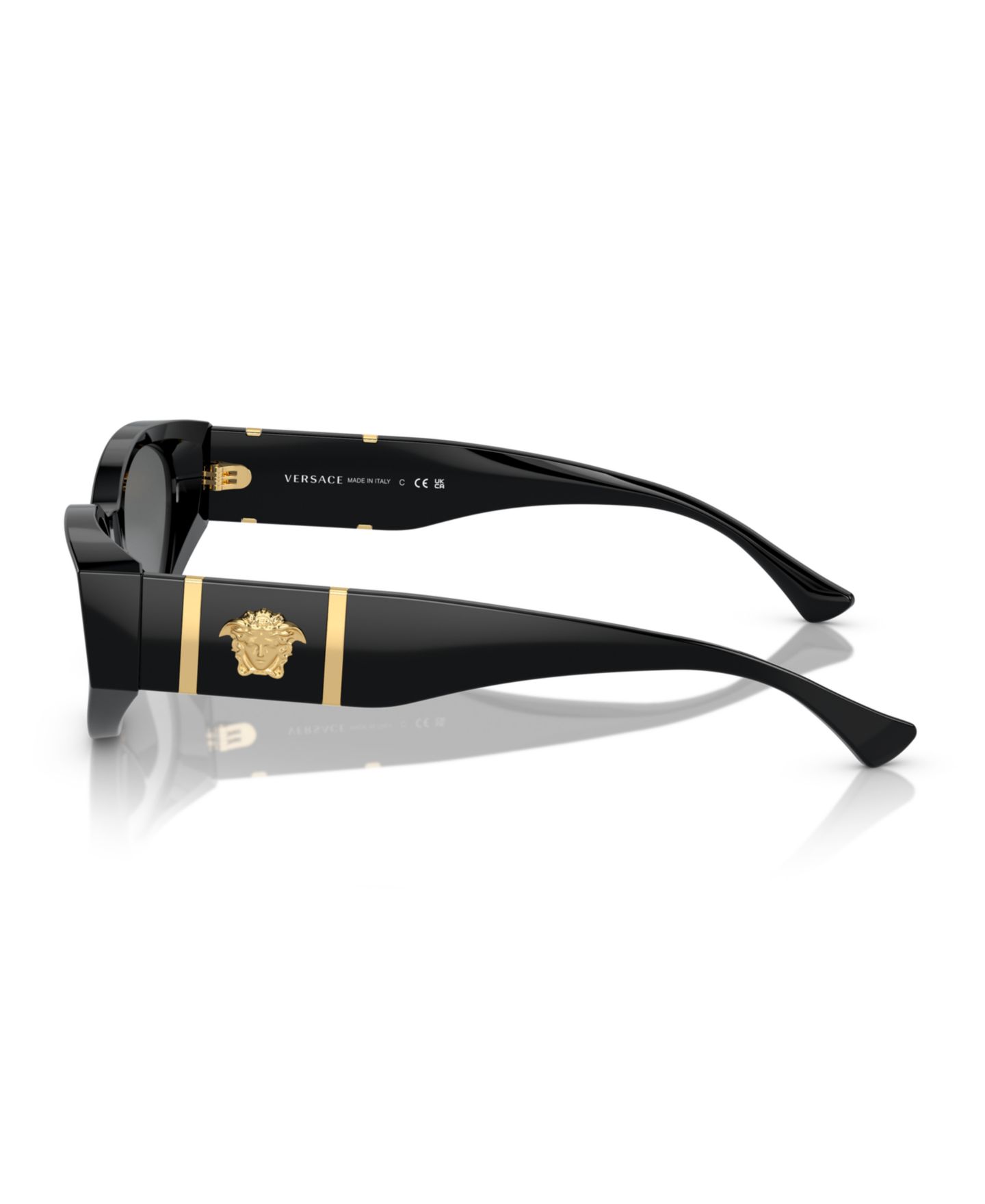 Женские солнцезащитные очки Versace Sunglasses VE4454, цвет: Чёрный — фото 2