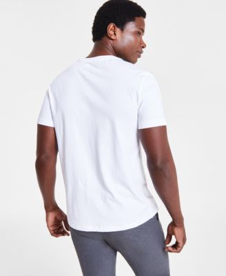 Men's Smooth Cotton Solid Crewneck T-Shirt