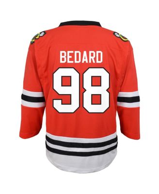 Big Boys Connor Bedard Red Chicago Blackhawks Home Replica Player Jersey