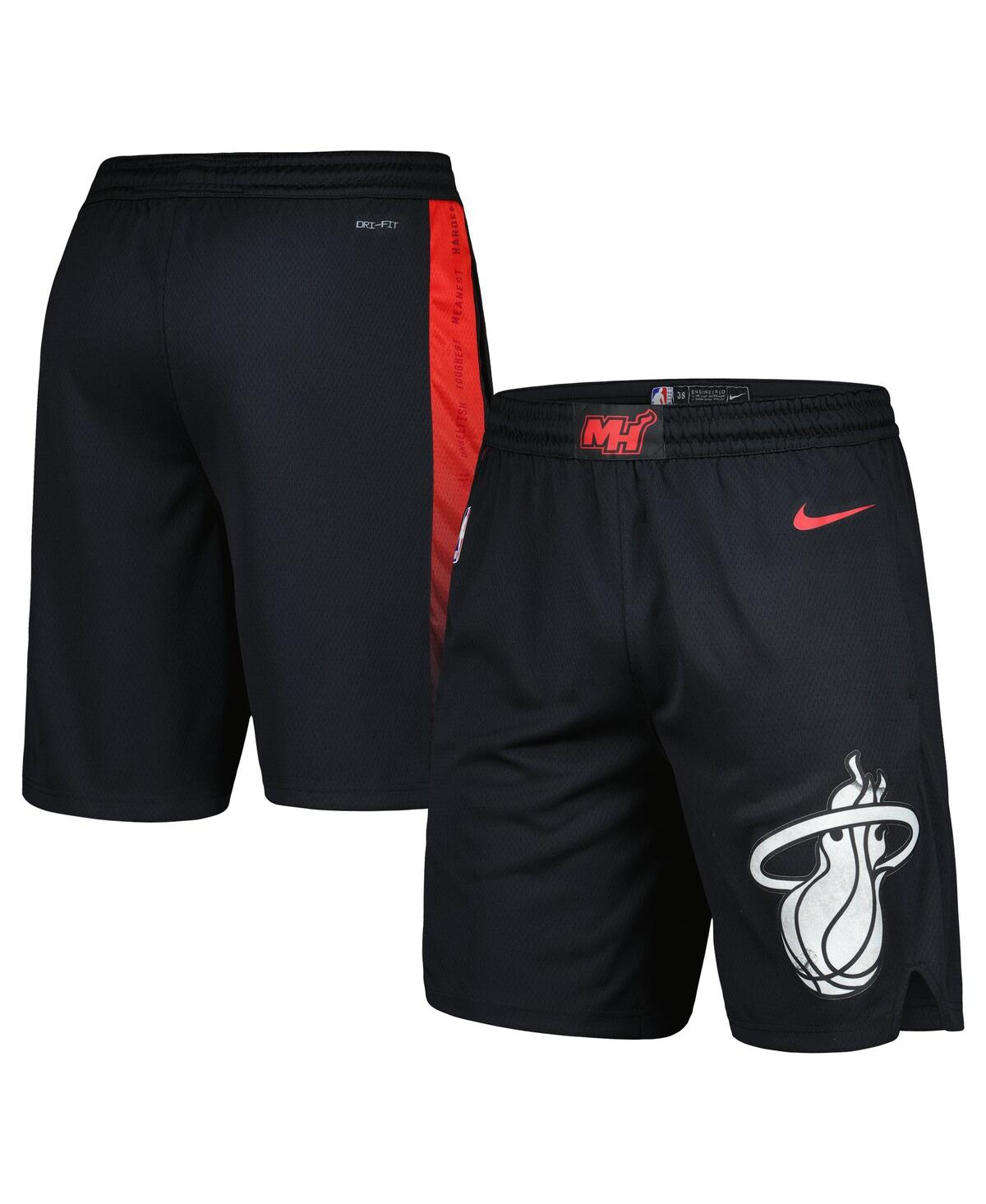 Nike Men's  Black Miami Heat 2023/24 City Edition Swingman Shorts