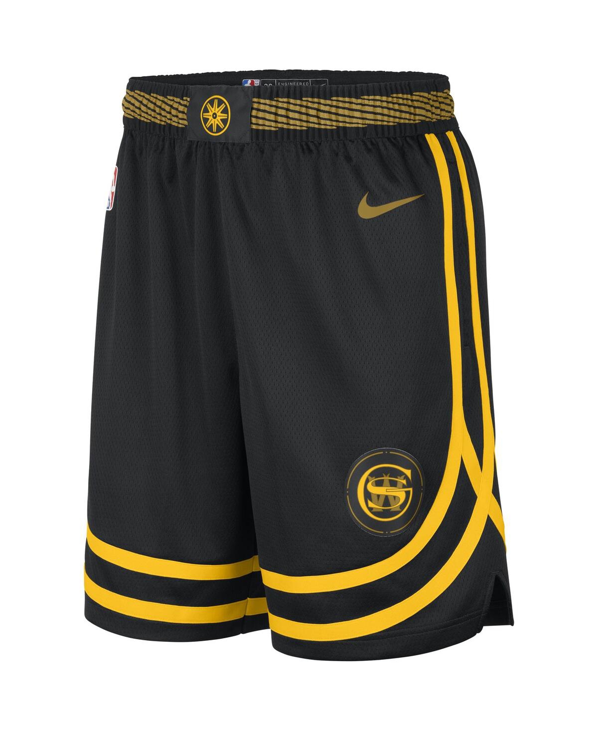 Men's NikeGolden State Warriors 2023/24 City Edition Swingman Shorts - Black