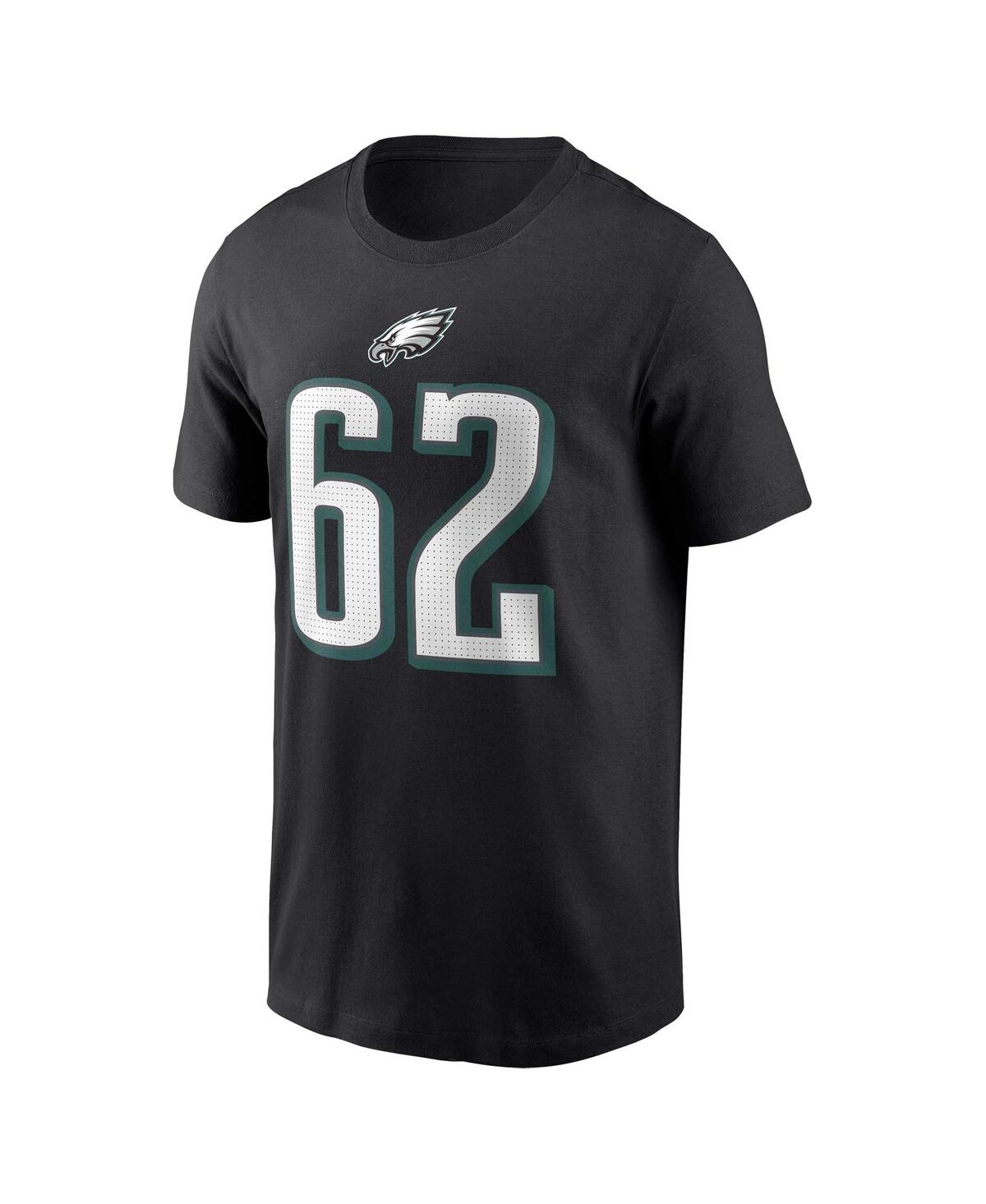 Men's Nike Jason KelcePhiladelphia Eagles Player Name and Number T-shirt - Black