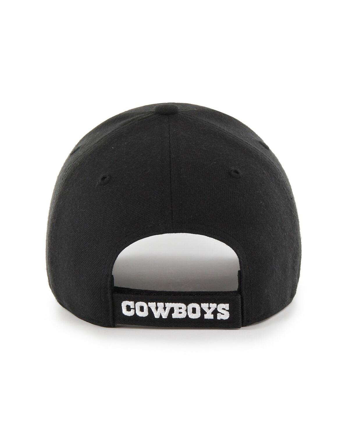 47 Brand Men's ' Black Dallas Cowboys Mvp Adjustable Hat In Black