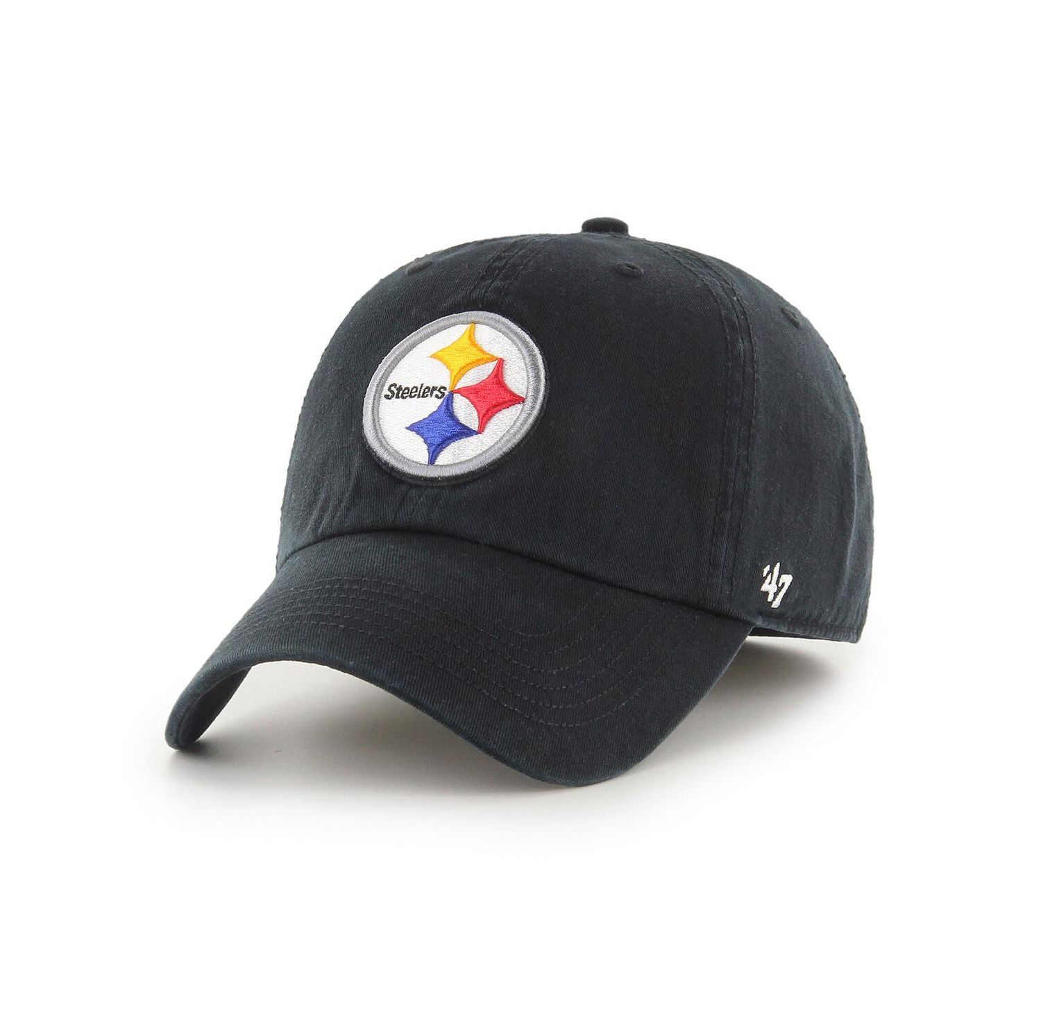 Men's Black Pittsburgh Steelers Franchise Logo Fitted Hat