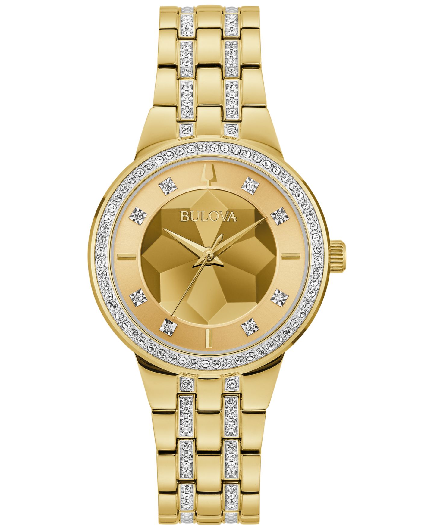 Женские часы Bulova Phantom Gold-Tone Stainless Steel Bracelet Watch 33mm — фото 1