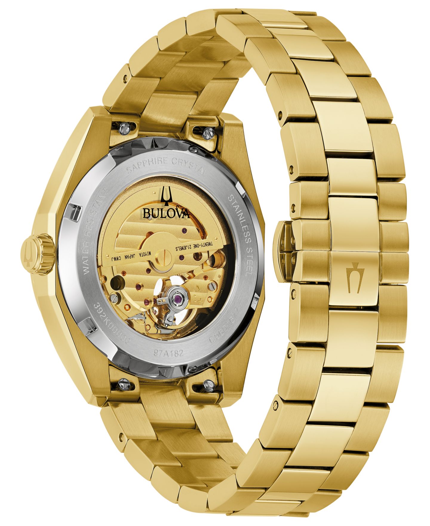 Мужские часы Bulova Automatic Surveyor Gold-Tone Stainless Steel Bracelet Watch 39mm — фото 3