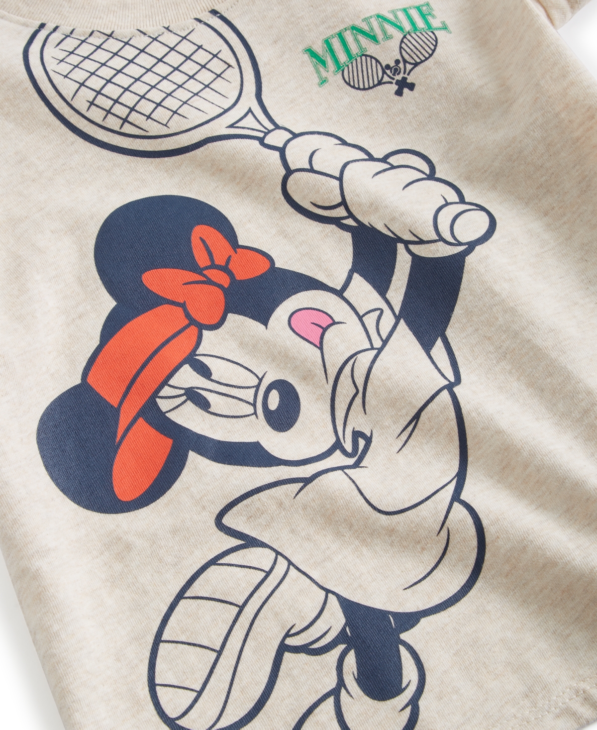 Shop Disney Toddler & Little Girls Minnie Mouse Tennis Graphic T-shirt In Beige
