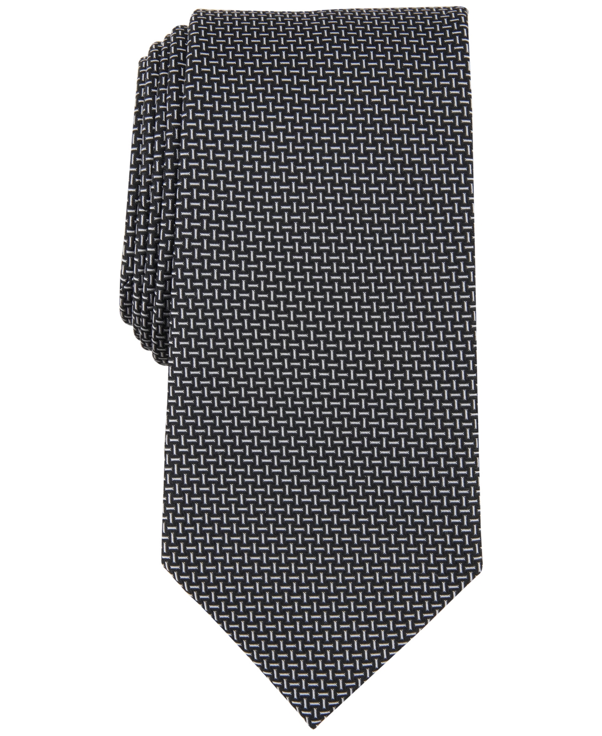 Shop Michael Kors Men's Dorset Mini-pattern Tie In Black