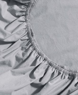 Washed Cotton Percale 4-Pc. Sheet Set, Queen