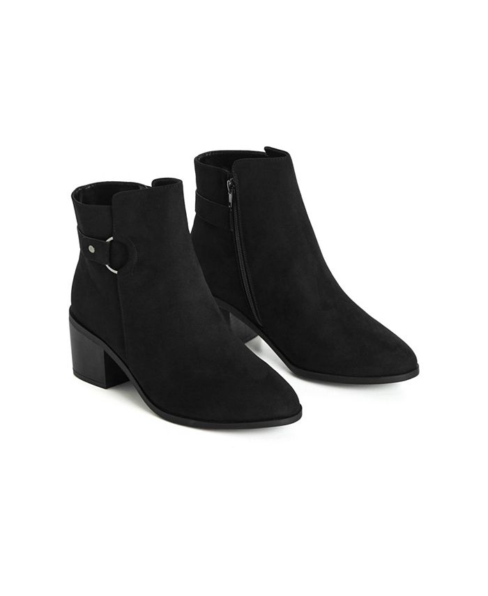 AVENUE Womens WIDE FIT Marge Ankle Boot - black - Macy's