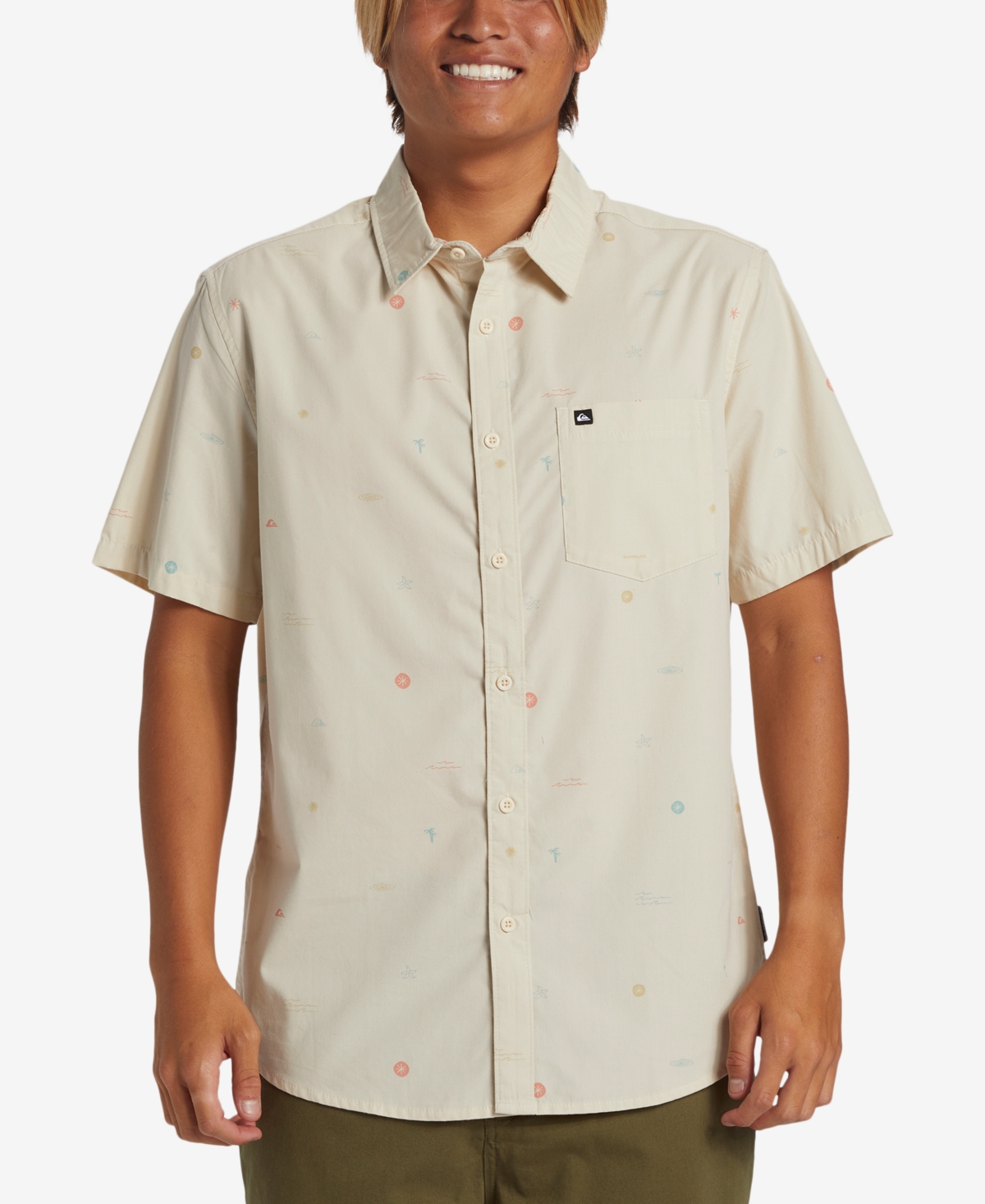 Men's Mini Mo Classic Short Sleeve Shirt - Birch Mini Mo Short Sleeve Woven