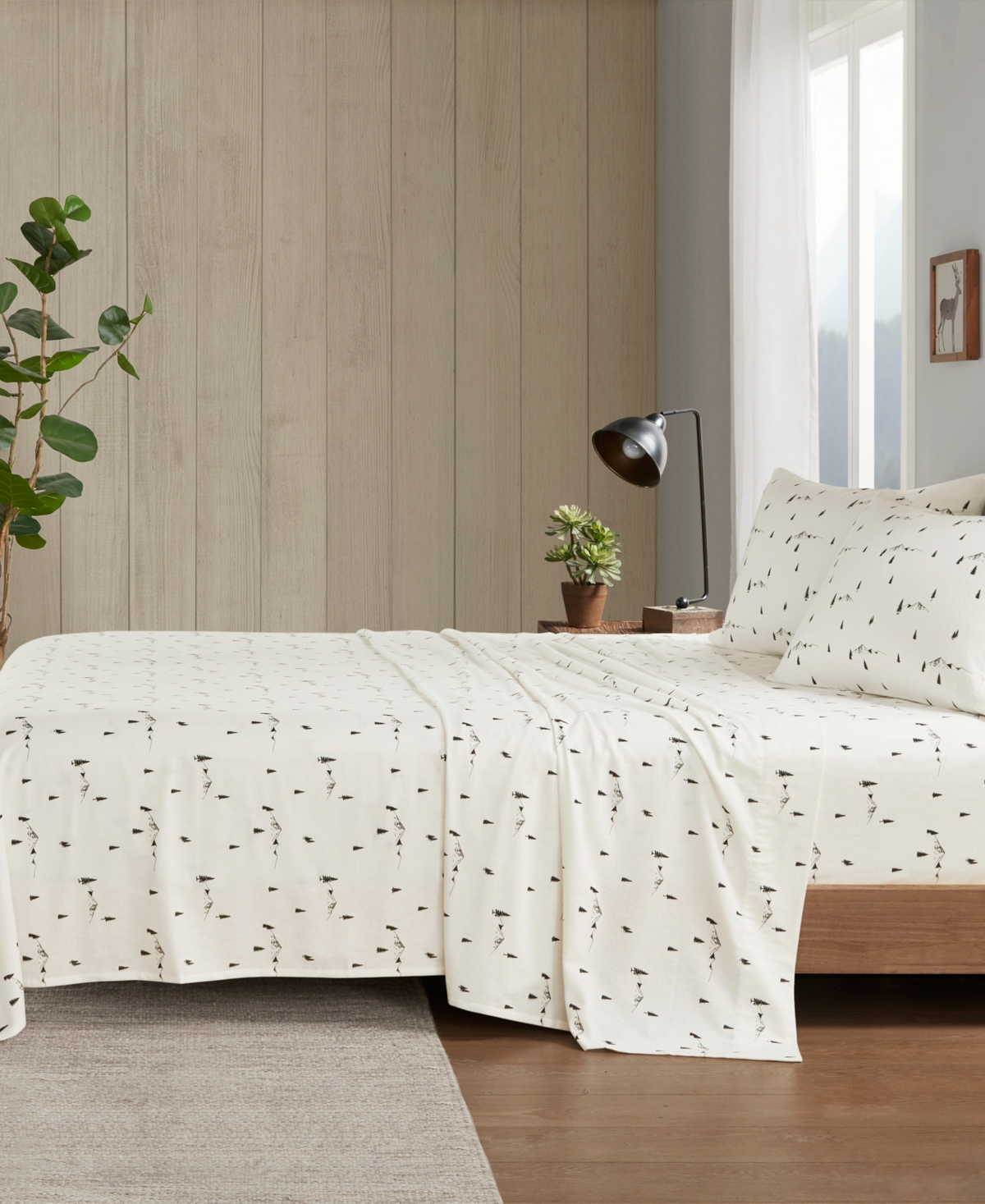 Woolrich Printed Flannel -Pc. Sheet Set