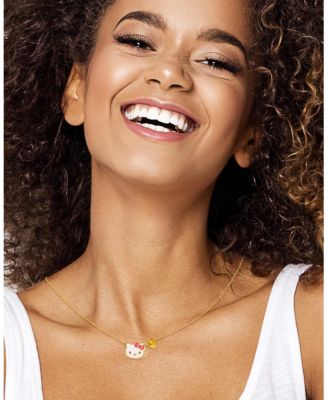 Sanrio Heart Birthstone Charm Necklace - 16 + 2'' Chain