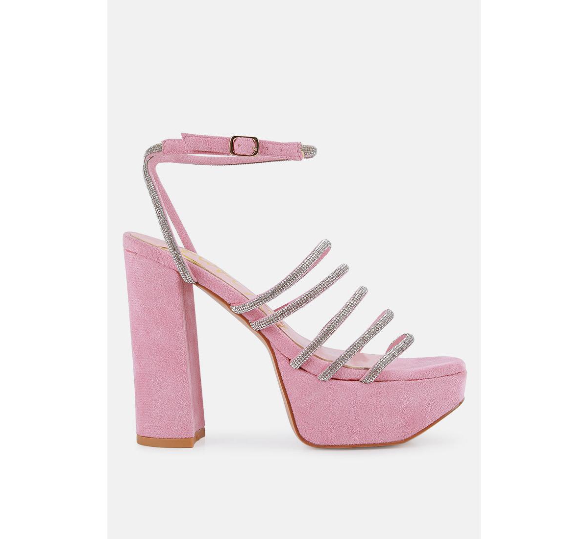 Women's Tricks High Block Heel Sandals - Pink
