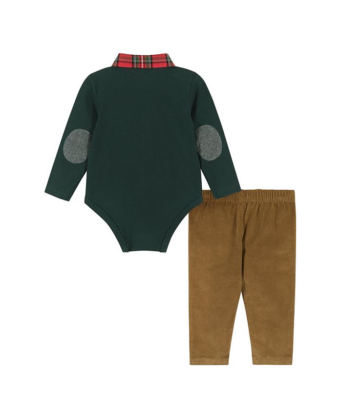 Andy & Evan Hunter Holiday Polo Shirtzie Set main image 1