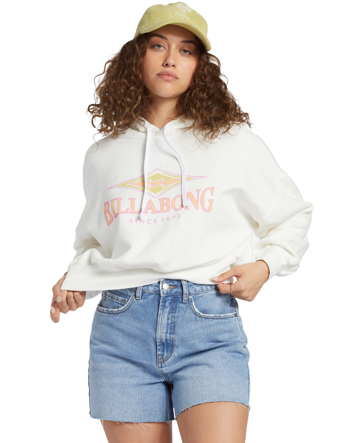 Billabong Juniors' All Time Fleece Pullover Hoodie In Salt Crystal