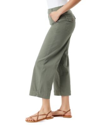 Women's Shape-Effect Wide-Leg Cropped Pants