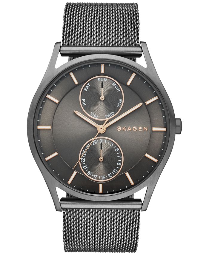 Skagen Men's Holst Stainless Steel Mesh Bracelet Watch 40mm SKW6180 & - All Watches - & Watches - Macy's