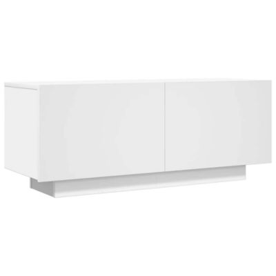 TV Cabinet White 39.4"x13.8"x15.7" Engineered Wood