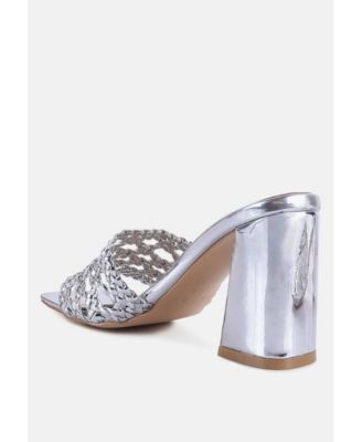 Womens Adorbs Braided Straps Slip On Sandals