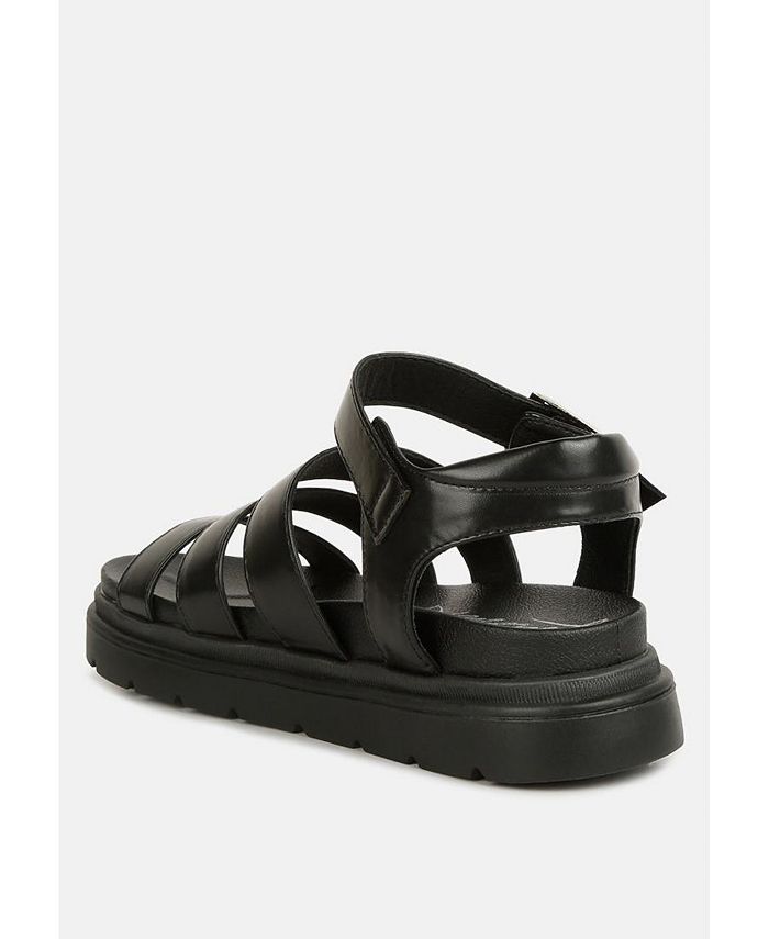 London Rag Women's Belcher Faux Leather Gladiator Sandals Macy's