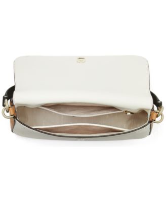 Hudson Small Pebbled Leather Flap Shoulder Bag