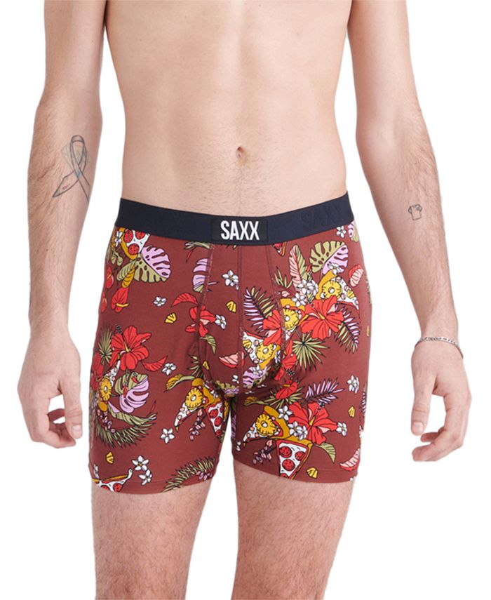 SAXX Men's Ultra Super Soft 2-Pk. Relaxed-Fit Moisture-Wicking Boxer ...