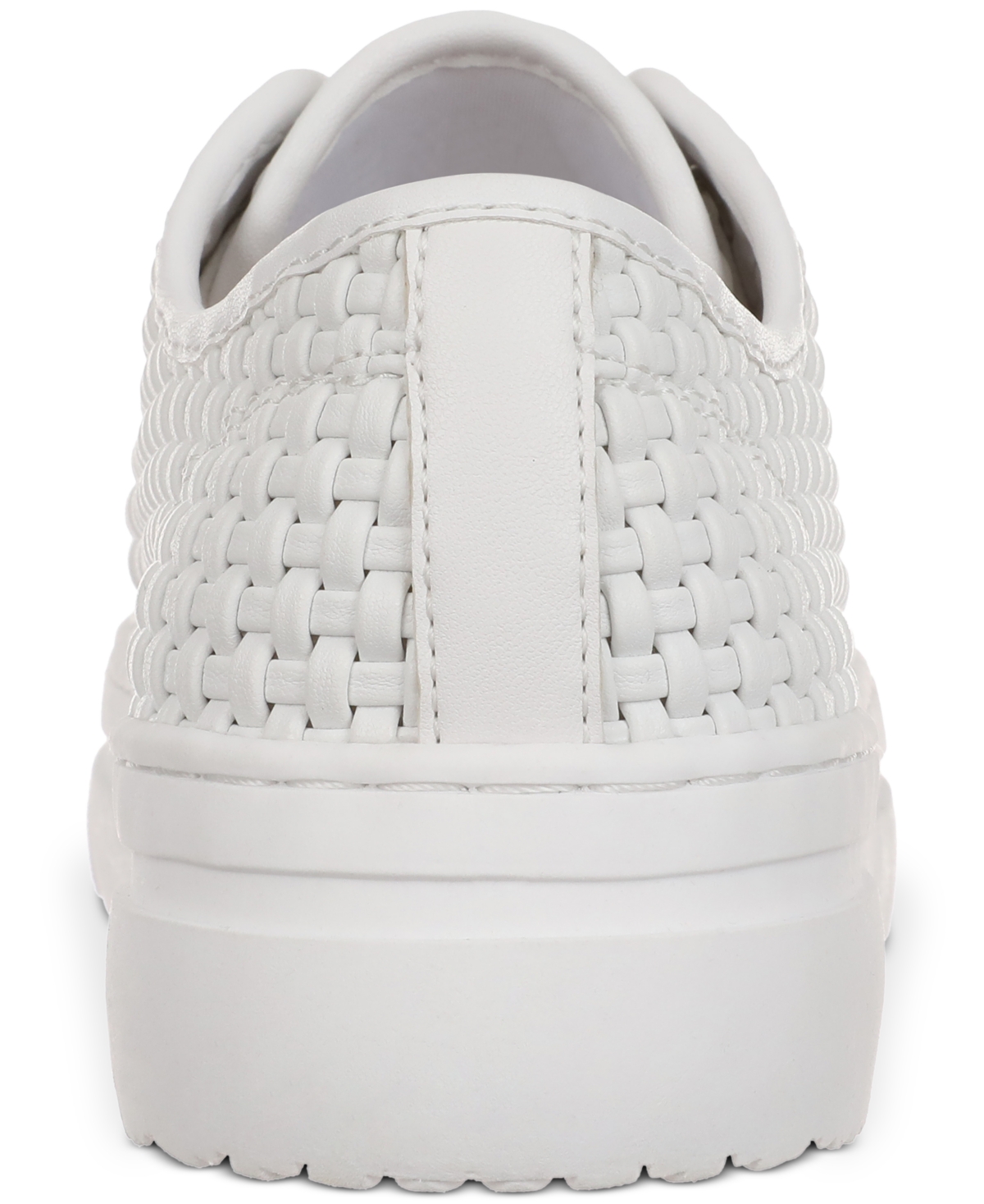 Shop On 34th Women's Lusille Woven Lace-up Sneakers, Created For Macy's In White