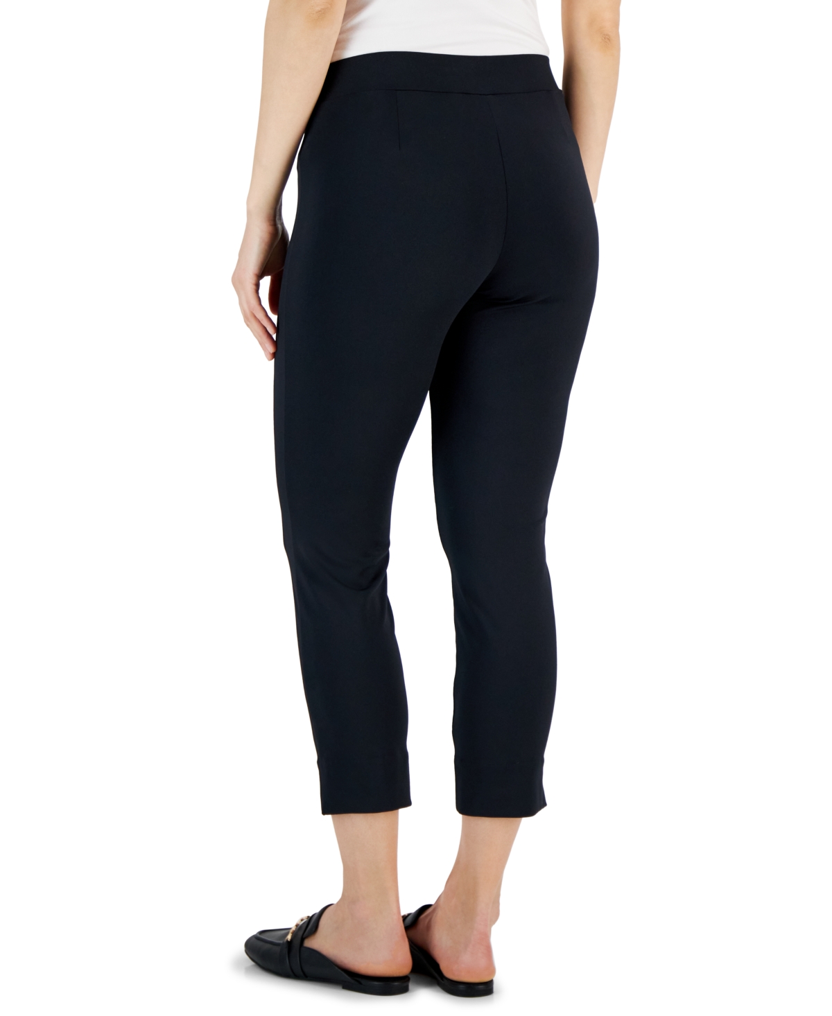 Anne Klein Women's Pull-On Cropped Slim-Leg Pants