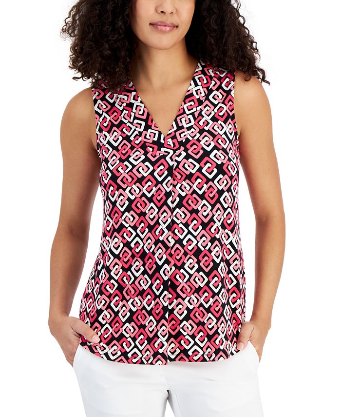 Anne klein sleeveless sales tops