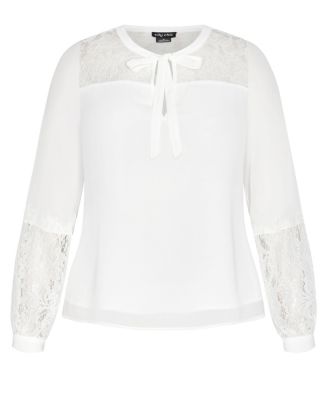 Plus Size Mysterious Lace Top