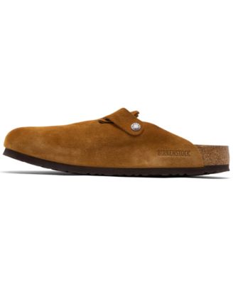 Men's Boston Soft Footbed Suede Leather Clogs from Finish Line