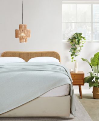 Herringbone Cotton Blanket, Full/Queen