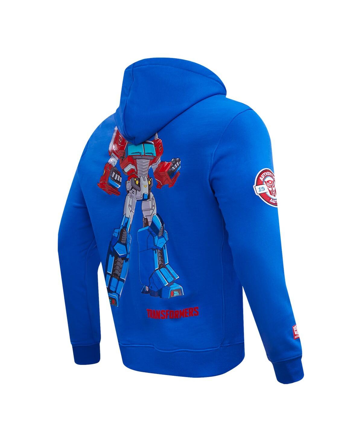 Shop Freeze Max Men's And Women's  Royal Transformers More Than Meets The Eye Pullover Hoodie