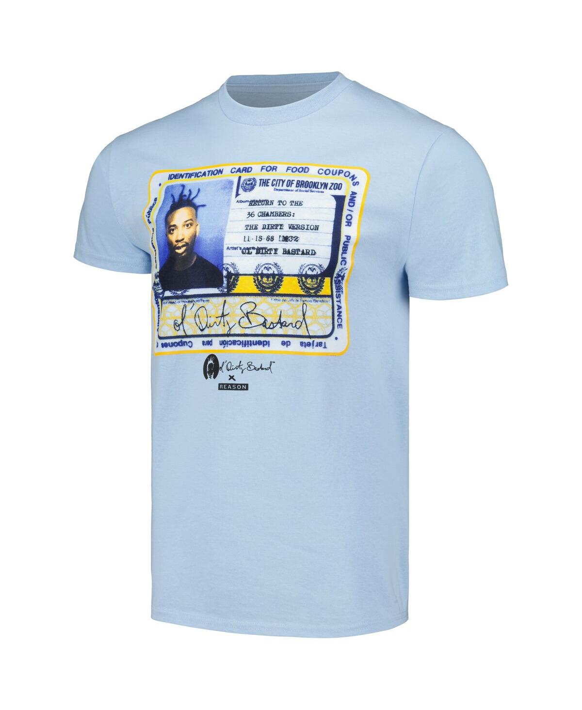Shop Reason Men's And Women's Light Blue Odb License T-shirt
