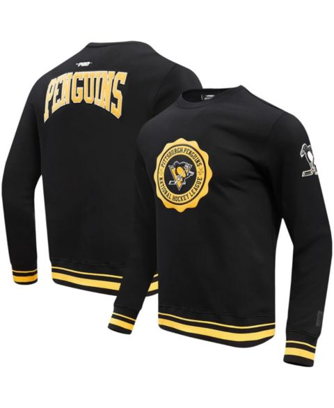 Мужская толстовка Pro Standard Black Pittsburgh Penguins Crest Emblem Pullover