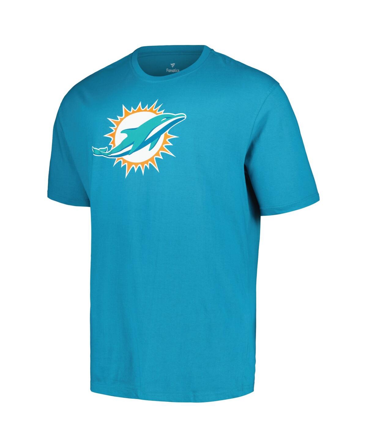 Fanatics Men's  Tyreek Hill Aqua Miami Dolphins Big And Tall Player Name And Number T-shirt In Aqua