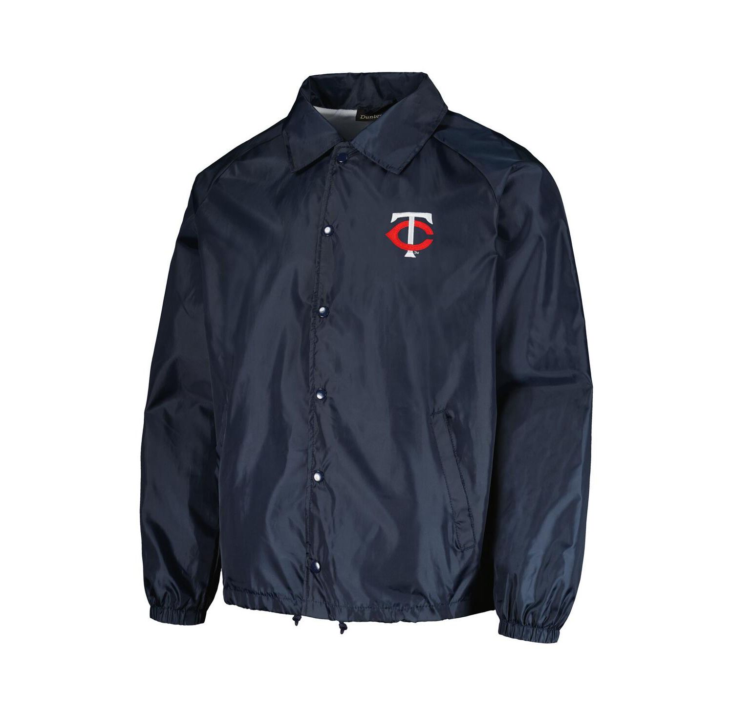 Men's Navy Minnesota Twins Coach's Raglan Full-Snap Windbreaker Jacket