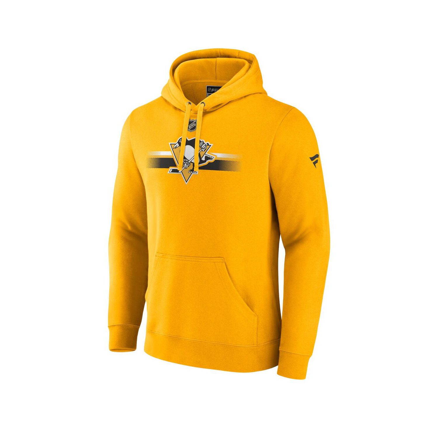 Men's Gold Pittsburgh Penguins Authentic Pro Secondary Pullover Hoodie